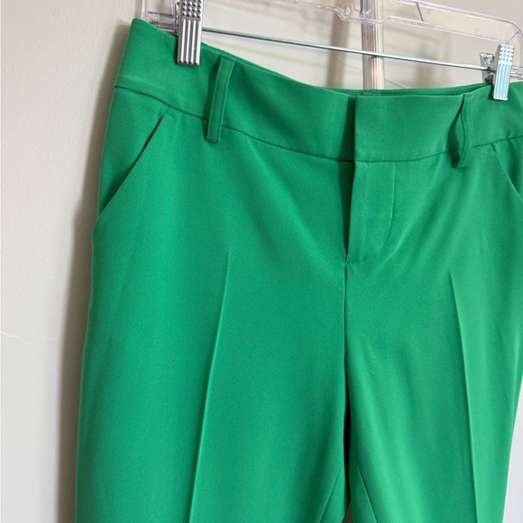 NWT Alice + Olivia Vibrant Green Cropped Pants - Picture 3 of 9